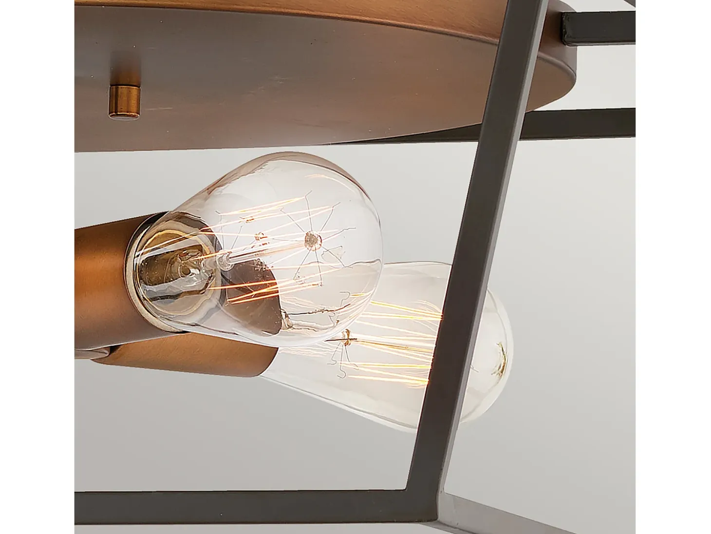 Elstead Hinkley Fulton Multi Arm Semi Flush Taklampa Brons med Heirloom Mässing Accenter