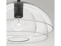 Elstead Hinkley Lotus Dome Pendel Takljus Svart