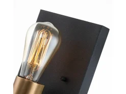 Elstead Hinkley Silas Vägglampa Åldrad zink & Heritage Mässing