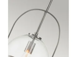 Elstead Hinkley Somerset Globe Pendel Taklampa Borstad Nickel
