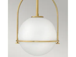 Elstead Hinkley Somerset Globe Pendel Taklampa Heritage Brass