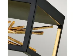 Elstead Hinkley Styx Integrerad LED Semi Flush Light Black & Golded Gold, 3000K