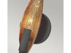 Elstead Hinkley Willow Vägglampa kolsvart med Deluxe guld
