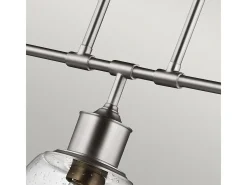 Elstead Hobson 3 Light Ceiling Island Chandelier Pendant Bar Light Satin Nickel, E27