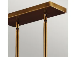 Elstead Hobson 3 Light Ceiling Island Chandelier Pendant Bar Light Brass, E27