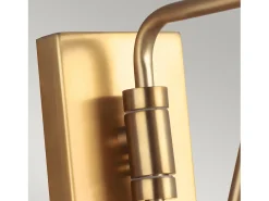 Elstead Joan 1 Light Dome Wall Light, Midnight Black, Burnished Brass, E27