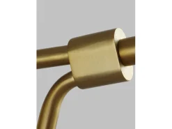 Elstead Joan 1 Light Dome Wall Light, Midnight Black, Burnished Brass, E27