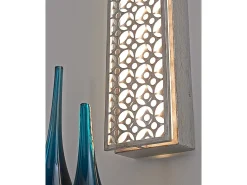 Elstead Kenney LED 4 ljus inomhus vägglampa Silver