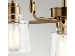 Elstead Kichler Aivian Multi Arm Pendel Tak Ljus Weathered Mässing