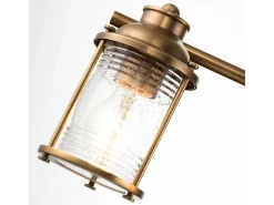 Elstead Kichler Ashland Vägglampa Naturmässing, IP44