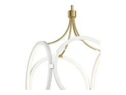 Elstead Kichler Ciri Integrerad LED-taklampa vit med champagneguld, 3000K
