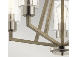 Elstead Kichler Deryn Multi Arm Pendel Takljus Distressed Antique Grey