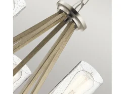Elstead Kichler Deryn Multi Arm Pendel Takljus Distressed Antique Grey