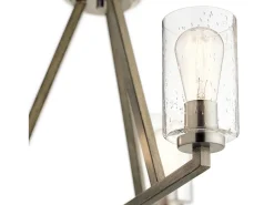Elstead Kichler Deryn Multi Arm Pendel Takljus Distressed Antique Grey