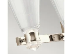 Elstead Kichler Kayva Integrerad LED-vägglampa polerad nickel, 3000K, IP44