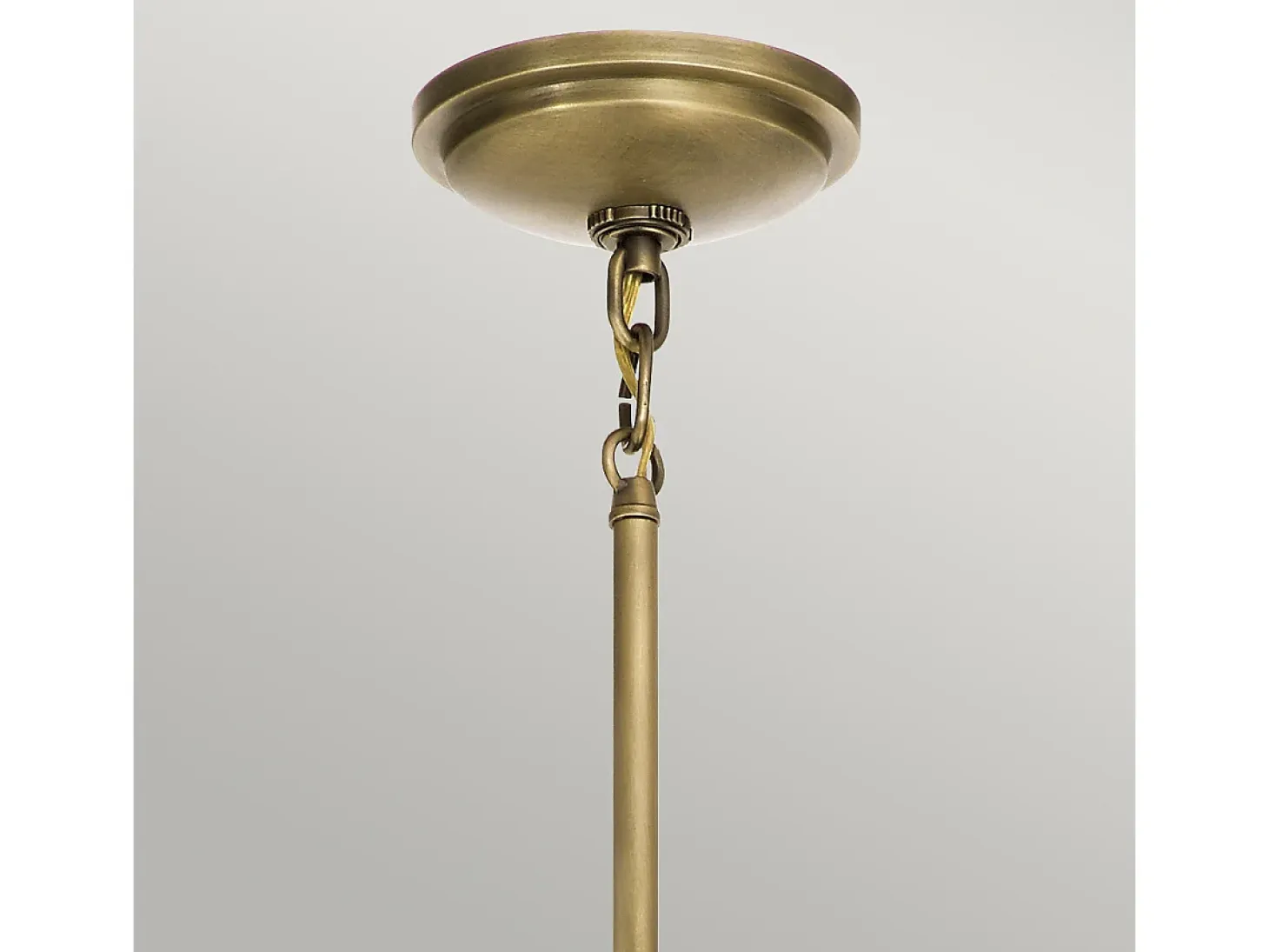 Elstead Kichler Tollis Globe Pendel Taklampa Natur Mässing & Vit