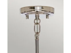 Elstead Kula 9 ljus ljuskrona, polerat nickel, E14
