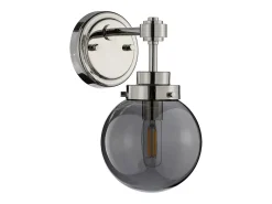 Elstead Kula 1 ljus vägglampa, polerad nickel, E14
