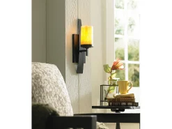 Elstead Kyle 1 ljus inomhusljus vägglampa Imperial Bronze, E27