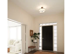 Elstead Lacey 3 Ljus Small Semi Flush Mount Taklampa Mission Bronze, E27