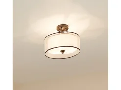 Elstead Lacey 3 Ljus Small Semi Flush Mount Taklampa Mission Bronze, E27