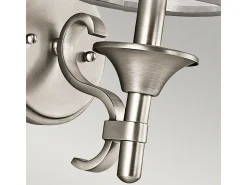 Elstead Lacey 1 ljus vägglampa, antiktenn, E14