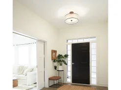Elstead Lacey 4 Lätt semi-flush montering, Mission Bronze, E27