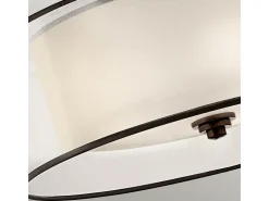 Elstead Lacey 4 Lätt semi-flush montering, Mission Bronze, E27