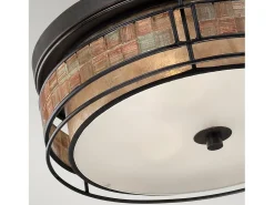 Elstead Laguna 3 ljus stor infälld taklampa renässanskoppar, E27