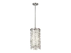 Elstead Lexi 1 ljus cylindrisk takhänge polerad nickel, E27