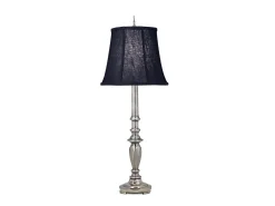 Elstead Maine 1 ljus bordslampa antik nickel, E27
