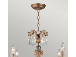 Elstead Mignon 8 ljus ljuskrona guld- och silverfinish, E14