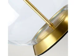 Elstead Orb Bordslampa med rund skärm Åldrad mässing
