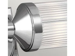 Elstead Paulson 2 ljus inomhus vägglampa krom IP44, G9