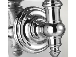 Elstead Payne Ornate 1 ljus inomhusvägglampa polerad krom IP44, G9