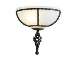 Elstead Pembroke 1 Light Indoor Wall Uplighters Svart, E27