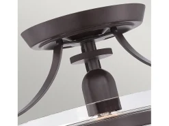 Elstead Penn Station 1 Ljus Semi Flush Ceiling Lätt Western Bronze, E27