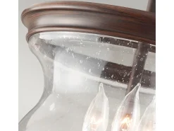 Elstead Pickering Lane 3 Ljus Semi Flush Ceiling Light Antik Brons, E14
