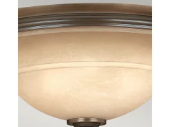Elstead Plymouth 3 Ljus Semi Flush Ceiling Light Olde Bronze, E27