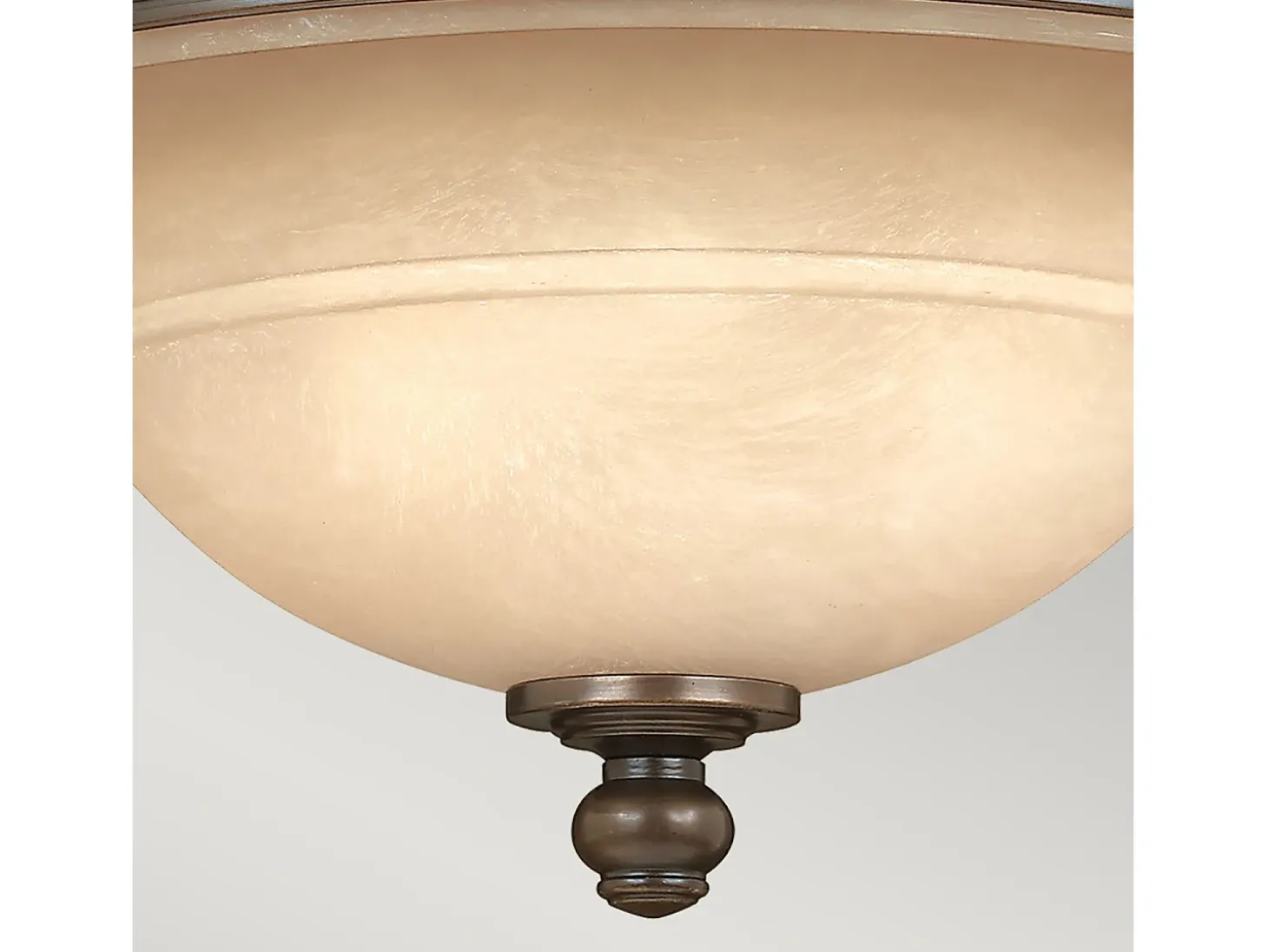 Elstead Plymouth 3 Ljus Semi Flush Ceiling Light Olde Bronze, E27