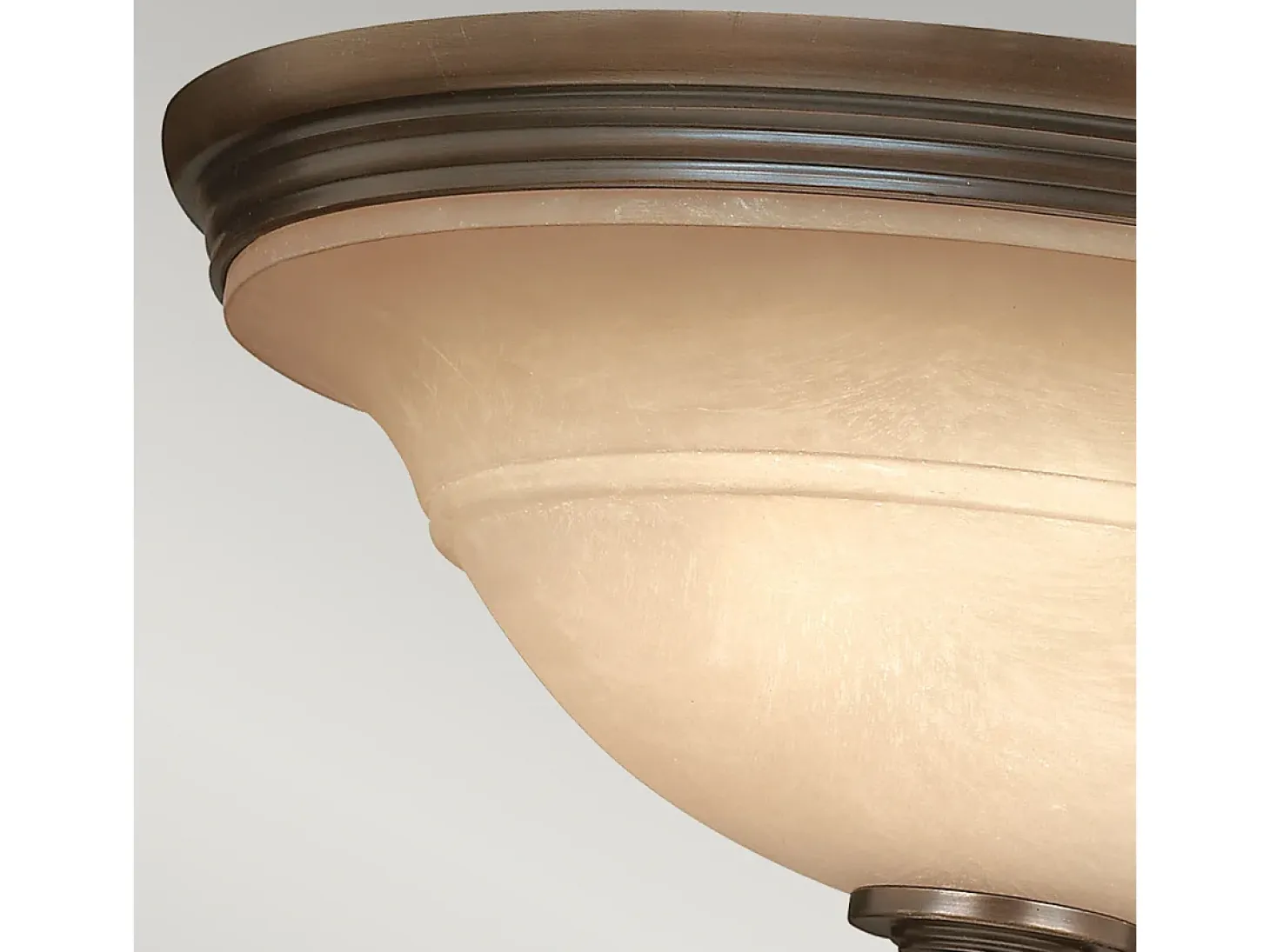 Elstead Plymouth 3 Ljus Semi Flush Ceiling Light Olde Bronze, E27
