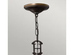 Elstead Plymouth Multi Arm Chandelier 3 Light Olde Bronze Finish, E14