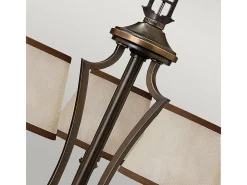 Elstead Plymouth Multi Arm Chandelier 3 Light Olde Bronze Finish, E14
