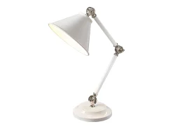 Elstead Provence Element 1 ljus Bordslampa Vit, polerad nickel, E27