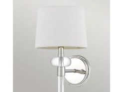 Elstead Quoizel Barbour Vägglampa med skärm polerad nickel