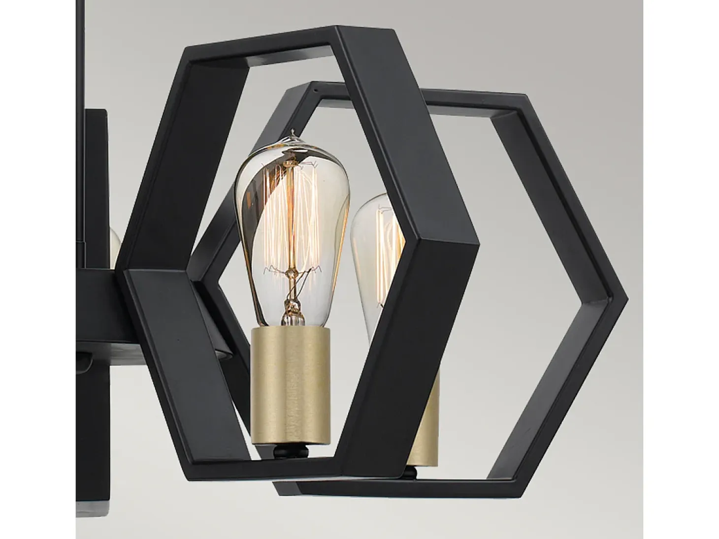 Elstead Quoizel Bismarck Taklampa Earth Black