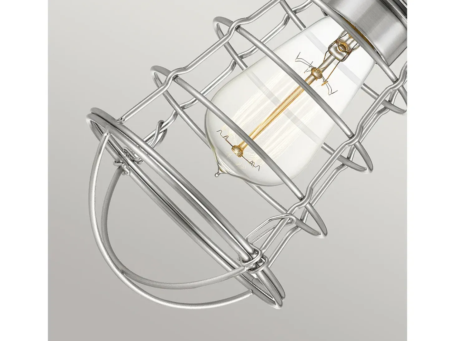 Elstead Quoizel Mixon Semi Flush Ceiling Light Borstad Nickel