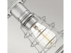 Elstead Quoizel Mixon Semi Flush Ceiling Light Borstad Nickel