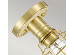 Elstead Quoizel Mixon Semi Flush Taklampa Borstad Mässing
