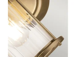 Elstead Quoizel Riggs Vägglampa Weathered Brass, IP44